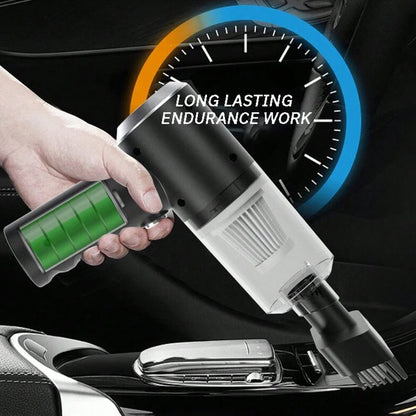 1PC Wireless Vacuum Cleaner 120W High Power Black Dual Use for Home And Car Powerful Portable Handheld Vacuum